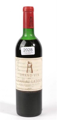 Lot 2028 - Chateau Latour 1973 Pauillac 1 bottle vts