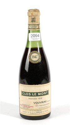 Lot 2094 - Vouvray Clos Le Mont 1947 Maison Ackerman Laurance 1 bottle