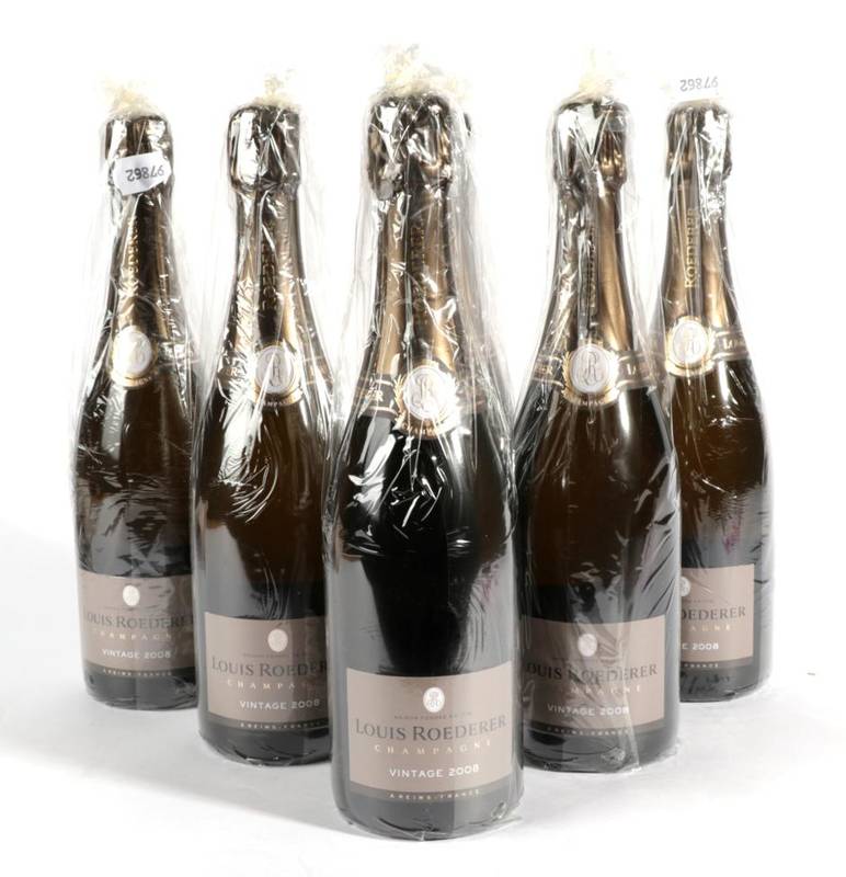 Lot 2099 - Louis Roederer Vintage Champagne 2008 6 bottles