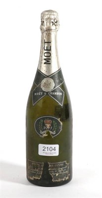 Lot 2104 - Moet & Chandon 1977 1 bottle, still in bubble dreadful label