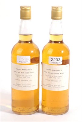 Lot 2203 - Viscount Mountgarret's Single Malt Glen Grant distilled 29th June 1979 and bottled September...