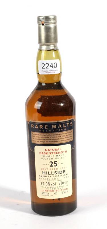 Lot 2240 - Hillside 62.0% distilled 1972 bottled 1997 1 bottle