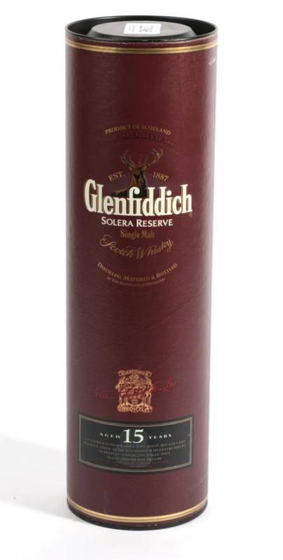 Lot 2296 - Glenfiddich Solera Reserve 15 year old 40% 1 bottle