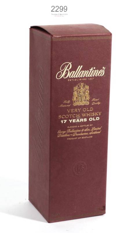 Lot 2299 - Ballentines 17 year old 43% 1 bottle