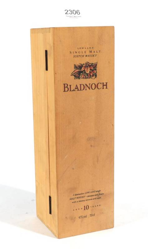 Lot 2306 - Bladnoch 10 year old 43% 1 bottle