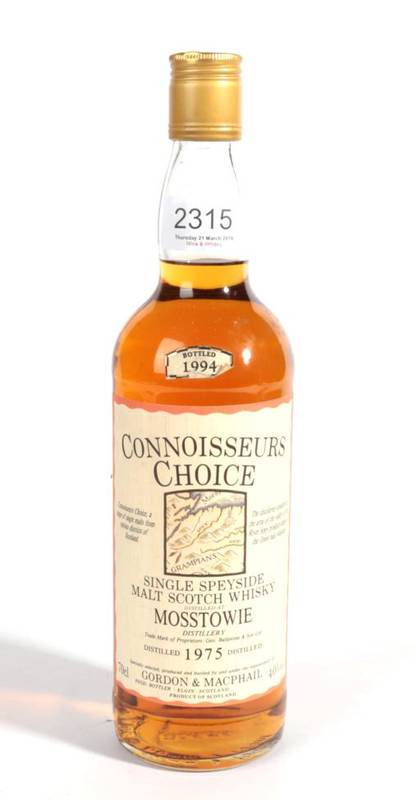 Lot 2315 - Mosstowie 19 year old 40% distilled 1975 1 bottle