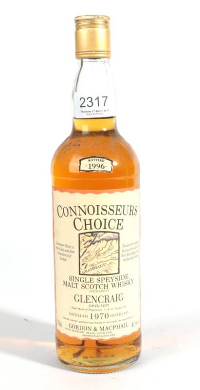 Lot 2317 - Glencraig 26 year old 40% distilled 1970 1 bottle