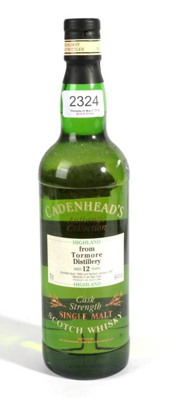 Lot 2324 - Tormore aged 12 years 64.4% distilled 1984 bottled 1997 Cadenheads 1 bottle