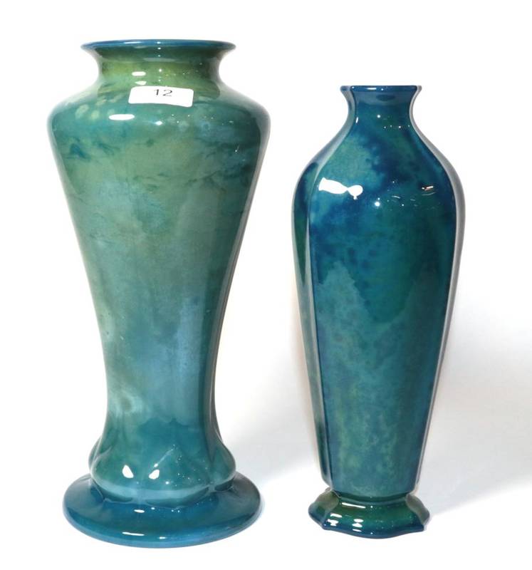 Lot 12 - Two Worcester Sabrina ware vases, shape 2165 and 2177