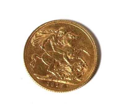 Lot 79 - A gold full sovereign dated 1913