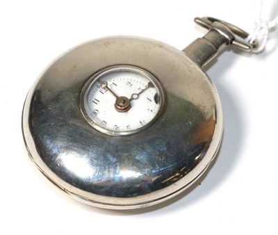 Lot 173 - A silver half hunter verge pocket watch, movement signed Jno Larkham, London