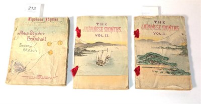 Lot 213 - The Japanese Months, 2 volumes, The Kokubunsha 1895; and Niponese Rhymes and Japanese Jingles,...