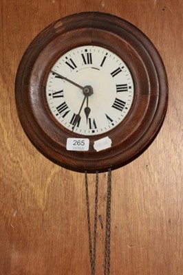 Lot 265 - A postmans wall alarm timepiece (no weights)