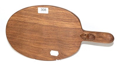 Lot 308 - A Robert 'Mouseman' Thompson cheese board