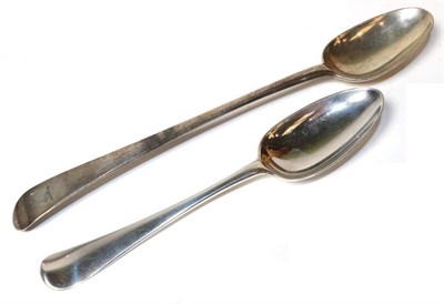 Lot 360 - A George III silver gravy spoon, probably A Barrier & L Ducommieu, London, circa 1775, and a George