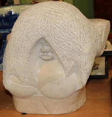 Lot 411 - Miles Raine (Stonemason) Grotesque female, signed