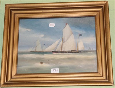 Lot 1001 - English school (19th/20th century) Yaul Jupiter, indistinctly signed, oil on canvas, 29cm by 39cm
