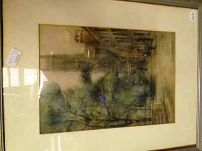 Lot 1021 - Items of Westminster interest, Jan Poortenaar signed etching of Westminster Abbey; a signed etching
