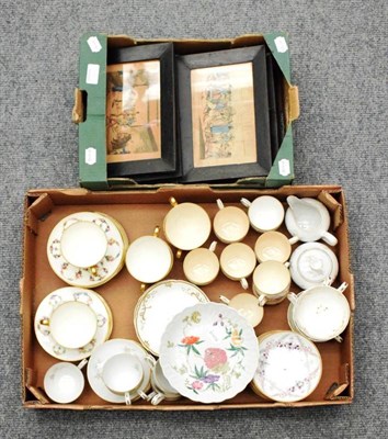 Lot 1138 - A quantity of part tea services to include Mintons; Royal Adderley etc; Royal Copenhagen plates and