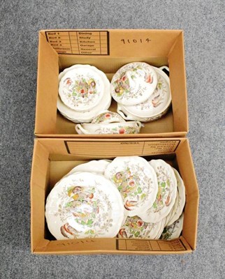 Lot 1140 - A Royal Doulton ''Hampshire'' pattern part dinner service (two boxes)