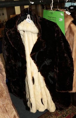 Lot 1159 - Circa 1900 ermine cape; and a Richd Jeffes Furriers brown fur jacket (2)