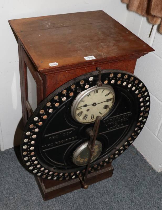 Lot 1235 - Howard Brothers Liverpool & London, an early 20th century time register ''The Day''