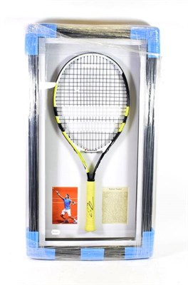 Lot 1 - Rafael Nadal Signed Tennis Racket with 'Liasons UK Certificate of Authenticity' verso (cased)