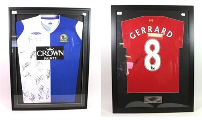 Lot 4 - Blackburn Rovers Signed Football Shirt with various players signatures (undated) together with...