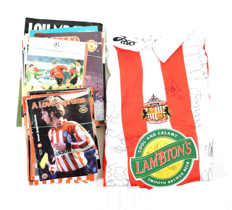 Lot 8 - Football Memorabilia, comprising a box of Newcastle, Sunderland, Manchester United and...