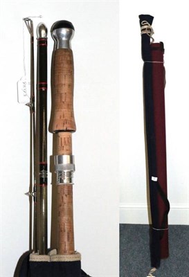 Lot 31 - A Hardy, ''Graphite Salmon Fly'' #9, three-piece, salmon fly rod, 13 ft. 9 in., No.KV11220,...