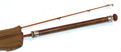 Lot 44 - A Hardy, two-piece, The 6 lb. Hardy Wanless, palakona spinning rod, No.E59818, 7 ft., cloth bag