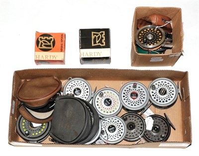 Lot 67 - Eight various fly reels, comprising: Magnum 140D Disc Dragl; a 4 in. reel, unnamed, and six...