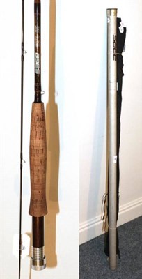 Lot 90 - Three trout fly rods, comprising: Hardy two-piece, Graphite De-Luxe #4/5, 8 1/2 ft.,...