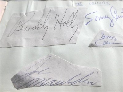 Lot 95 - Autograph Book including Mario Lanza (dated 9/3/58), Marty Wilde, Anne Heywood, Tom Naisby...