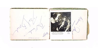 Lot 96 - Autograph Book including Montgomery of Alamein FM 12/1/53, Wilfred Pickles, Joe Davis (Queens Hotel