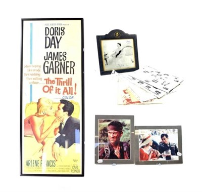 Lot 100 - Film Poster 'The Thrill Of It All' (1963) starring Doris Day and James Garner 13 1/2x36'',...