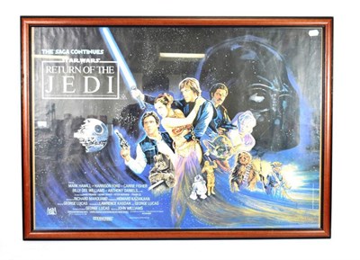 Lot 102 - Return Of The Jedi (Star Wars) Original Poster 40x28'', 102x71cm (framed)