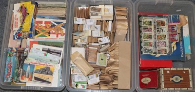 Lot 110 - Cigarette Cards A Large Collection Of Assorted Examples including Players Badges & Flags of British