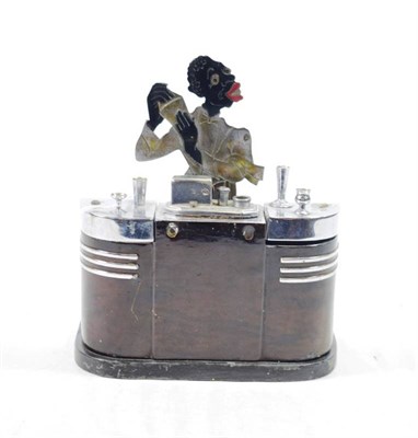 Lot 119 - Novelty Ronson Smokers Compendium taking the form of a bar and bartender with lighter in...
