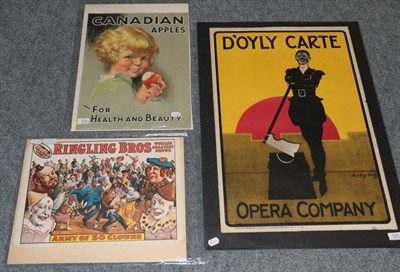 Lot 123 - Circus World Museum Posters (1960) (i) Ringling Bros (ii) Adam Forepaugh & Sells Bros both 19x13''