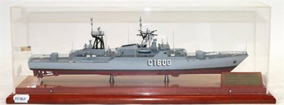 Lot 132 - A Professionally Made Presentation Model Of Corvette C1600, built for the Royal Malaysian Navy...