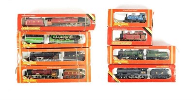 Lot 150 - Hornby Railway OO Gauge Locomotives Duchess of Sutherland, Manchester United, R320 LMS Class 5,...