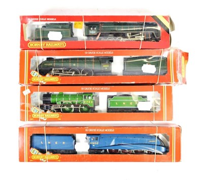 Lot 151 - Hornby Railway OO Gauge Locomotives R372 Seagull, R378 Cheshire, R309 Mallard and Evening Star...