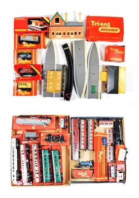 Lot 155 - Triang OO Gauge Locomotives And Rolling Stock including 0-6-0T BR 47600 (lacks con-rods,...