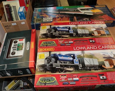 Lot 210 - Hornby (China) OO Gauge 2xR1163 Lowland Carrier Sets (both E boxes G); Hornby Collector Club...