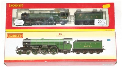 Lot 220 - Hornby (China) OO Gauge Two DCC Ready Locomotives R2405 Class A1 Great Northern LNER 1470 and R2549