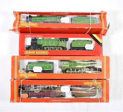 Lot 232 - Hornby OO Gauge Locomotives R311 Duke of Sutherland LMS 5541, Manchester United LNER 2862 (box...