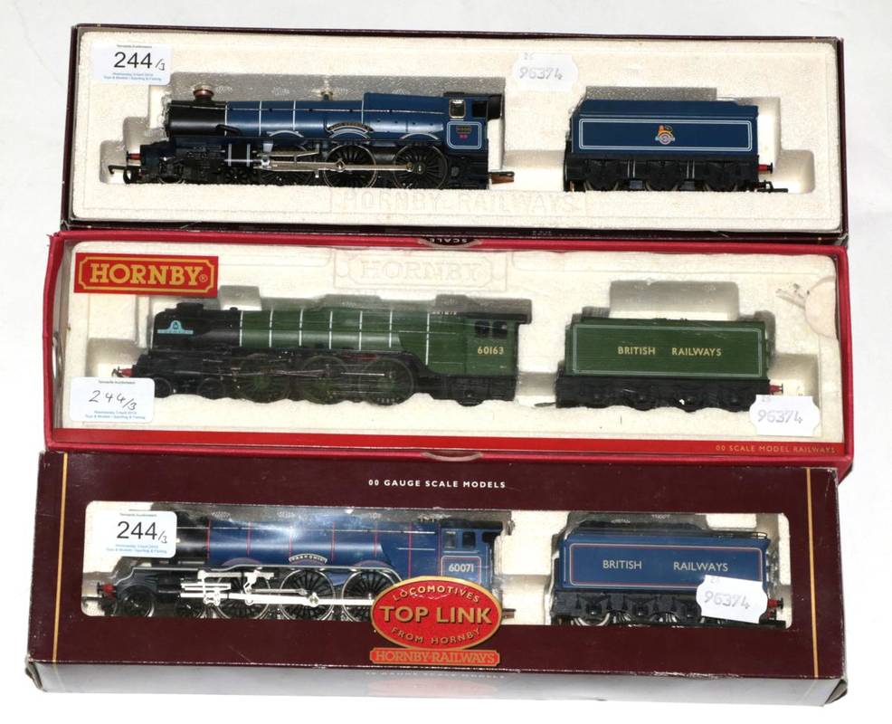 Lot 244 - Hornby Railways OO Gauge Locomotives R737 King George V, R140 Tranquil (both E boxes G-E)...