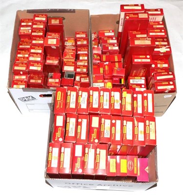Lot 259 - Triang/Hornby OO Gauge A Collection Of 115 Assorted Coaches And Wagons (all boxed)