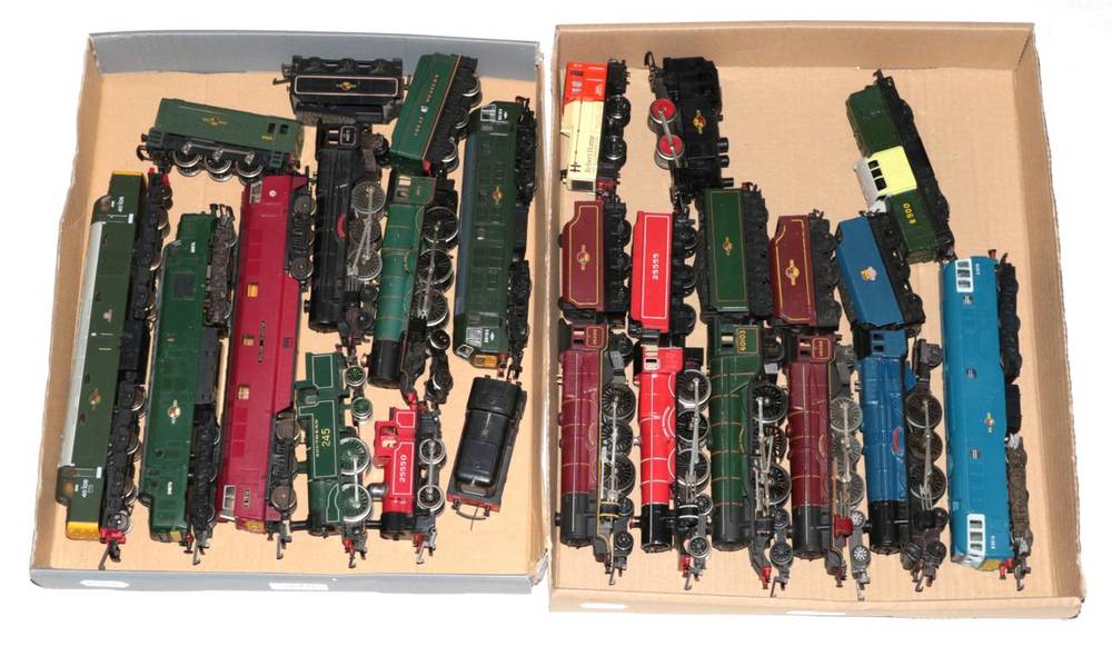 Lot 270 - Various Manufacturers OO Gauge A Collection Of Assorted Unboxed Locomotives including Western...